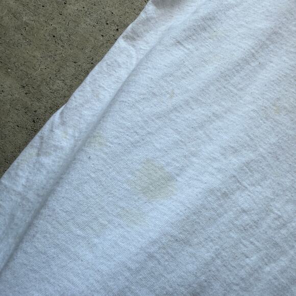 Women's Vintage 1991 Speedo Sport Swimming White Purple Neon Shirt Sz Small VTG - Picture 8 of 9